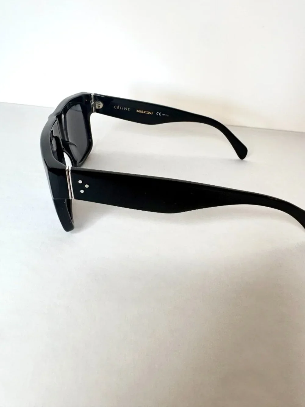 Celine, Acetate Rectangular Sunglasses - Picture 8 of 14